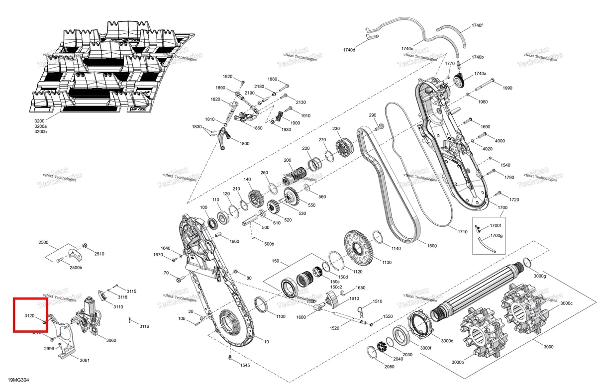 Деталь 210262040 (Деталь Screw Forming M6 X 20) на схеме узла 2027 Ski-Doo EXPEDITION - LE - 900 ACE - AAVG - Monument Gray - 16X154X2.0P Track Drive - System