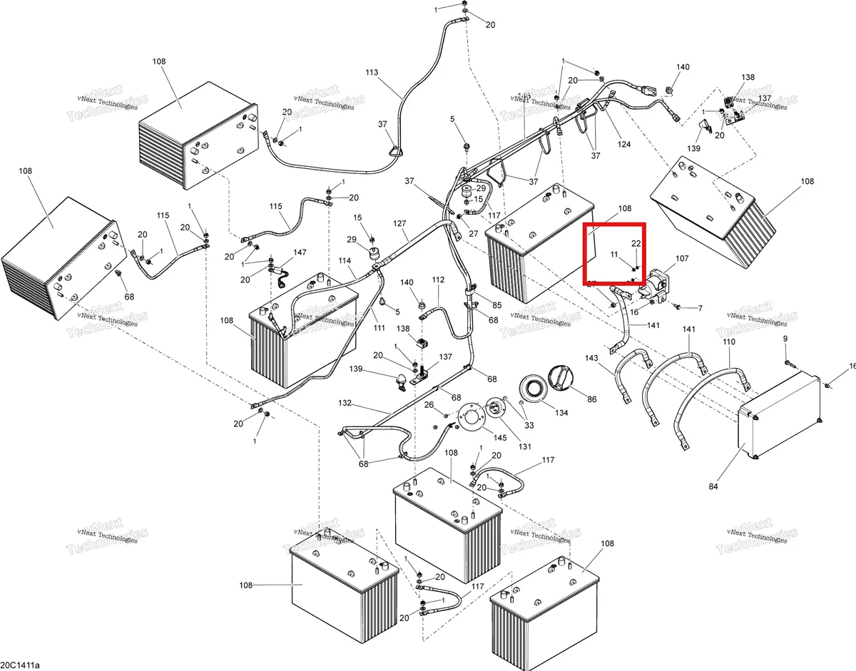 Деталь 212100005 на схеме узла Electrical System Batteries