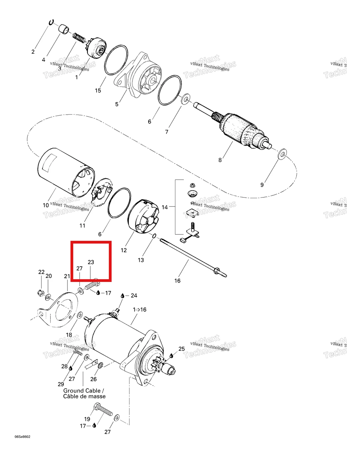 Деталь 215681660 на схеме узла 1998 Sea-Doo GS, 5626/5844 Starter