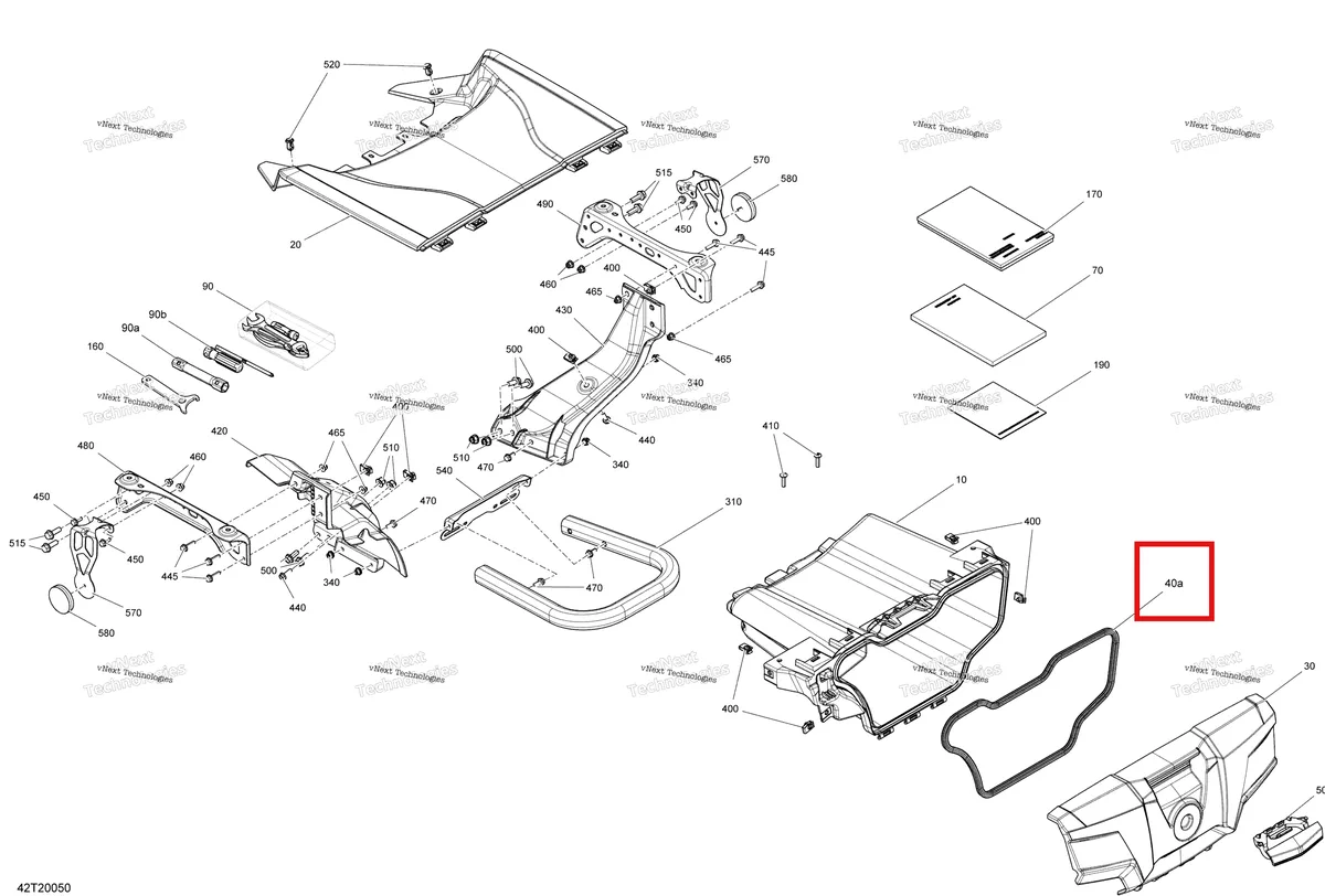 Деталь 219704369 на схеме узла 2020 Can-Am Outlander 1000R EFI - XT XTP XXC Front Storage Compartment