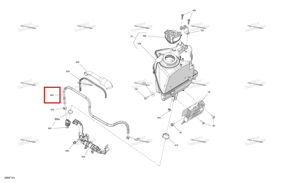 Схема применяемости: Polyurethane шланг 8 мм 3000 мм длинный Ski-Doo Expedition TUV 600 H.O. SDI REV-XU (2009) (219704412)