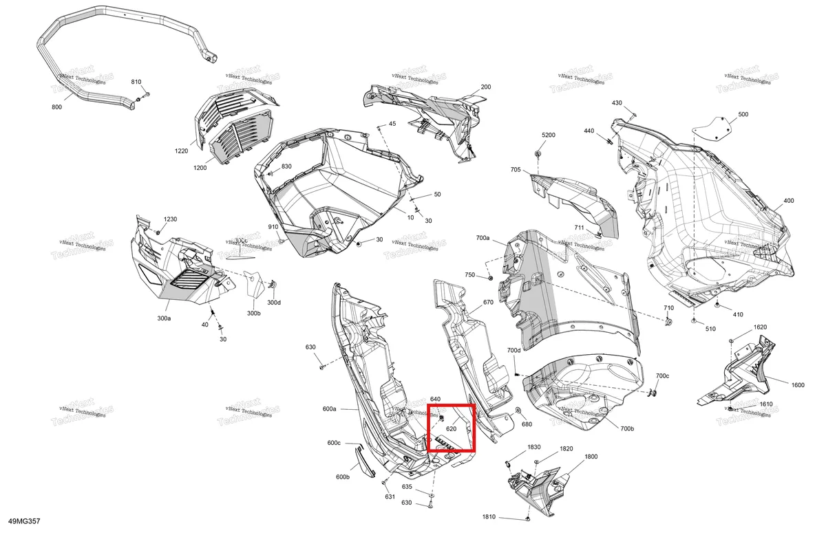 Деталь 219704476 (Прокладка Neoprene 2000 мм длинный Can-Am Commander MAX 1000R EFI XT (2024) (219704476)) на схеме узла 2027 Ski-Doo EXPEDITION - SPORT - 600 EFI - KAVA - Neo Yellow - 16X154X1.5CH Track Body - Bottom Pan