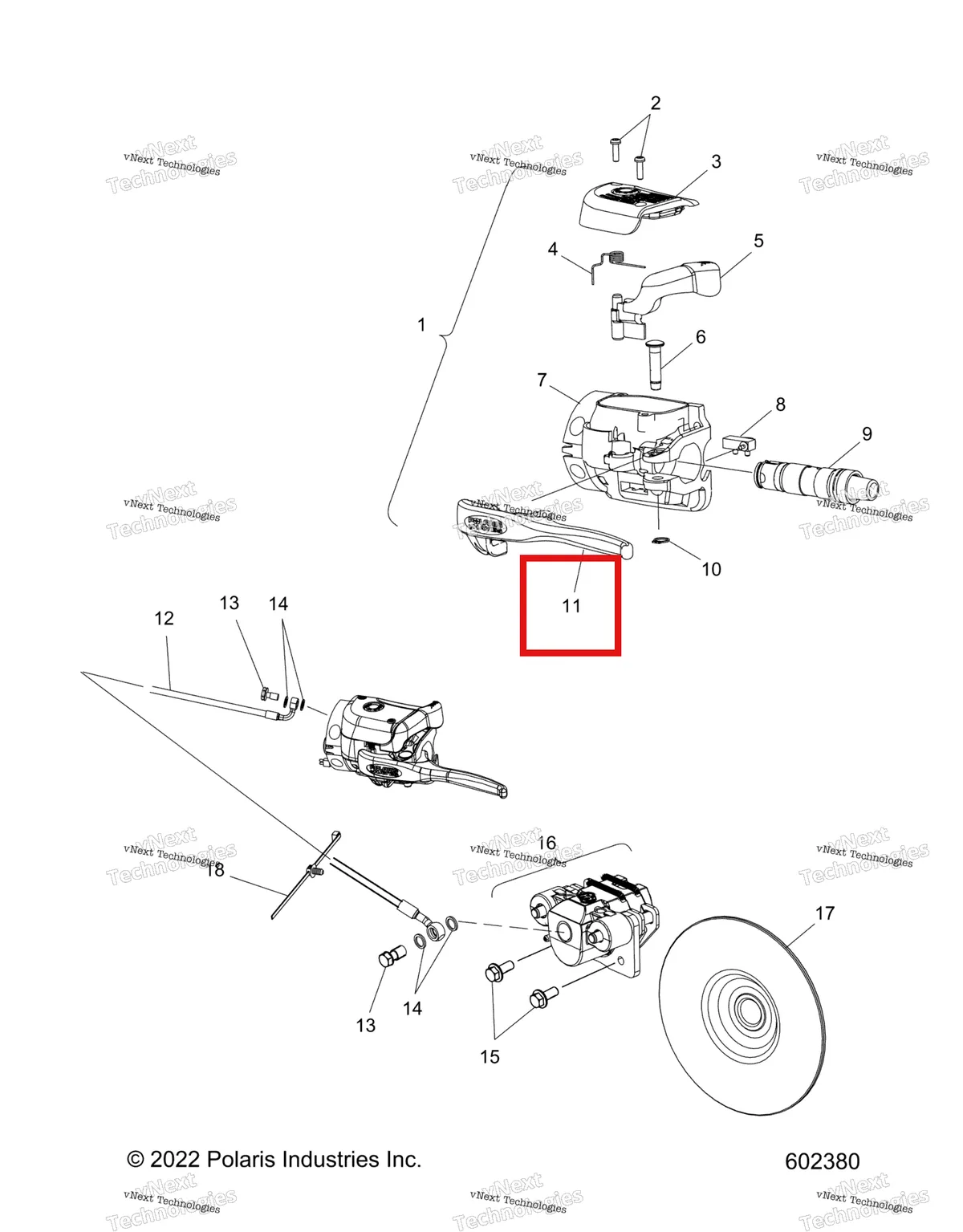 Деталь 2201943 на схеме узла Brakes, Brake System