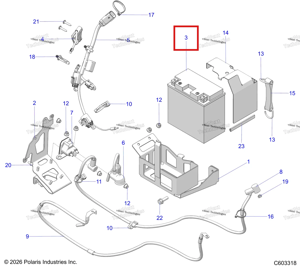 Деталь 2202213 на схеме узла Electrical, Electric Start And Battery S27tfa9b