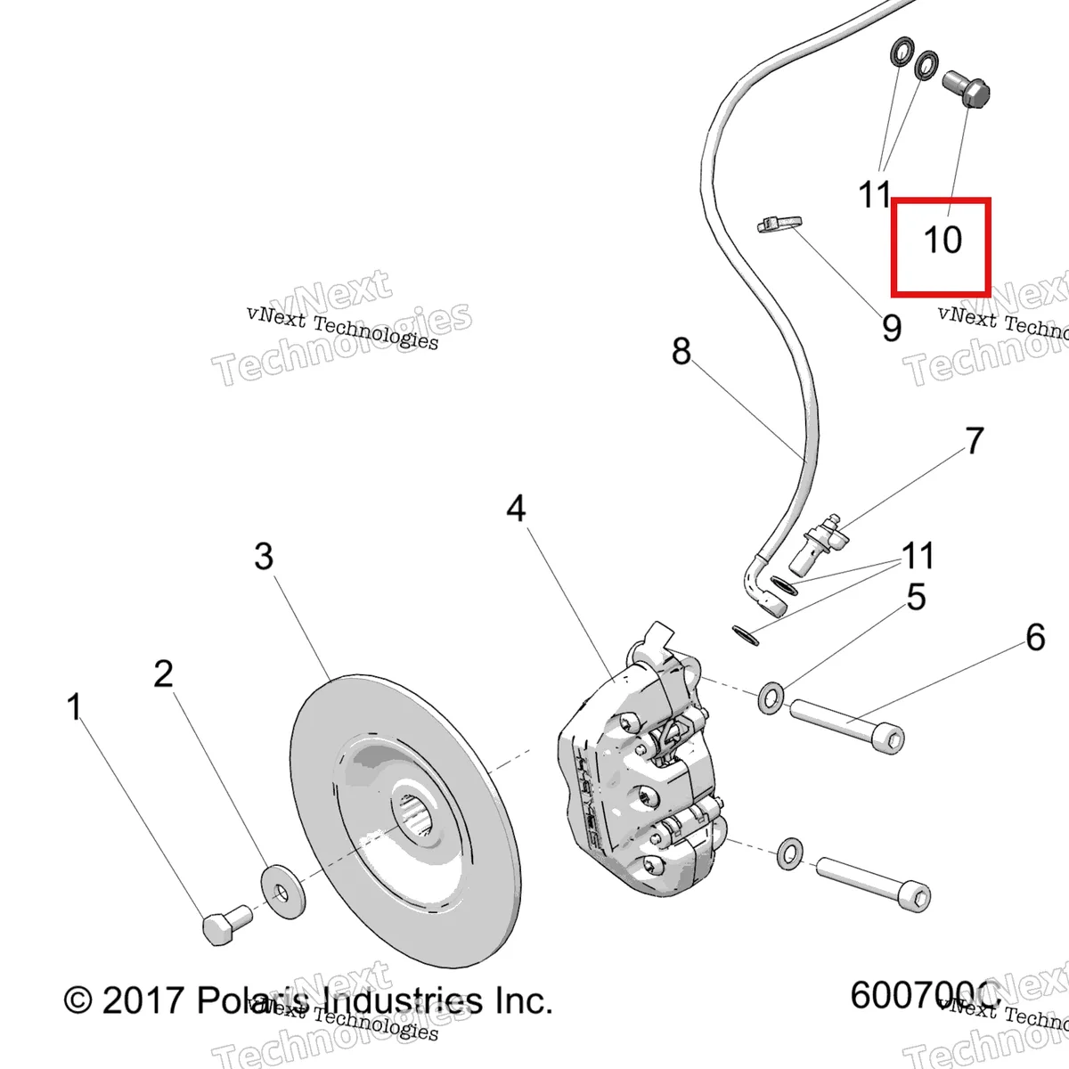 Деталь 2203392 на схеме узла Brakes, Brake Asm