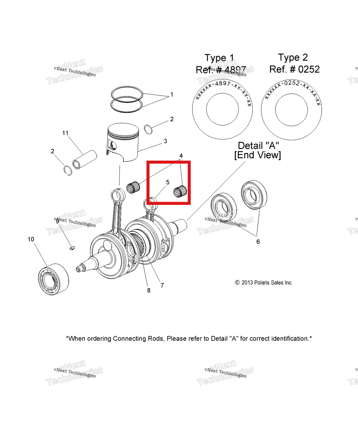 Деталь 2203593 на схеме узла Engine, Piston & Crankshaft All Options