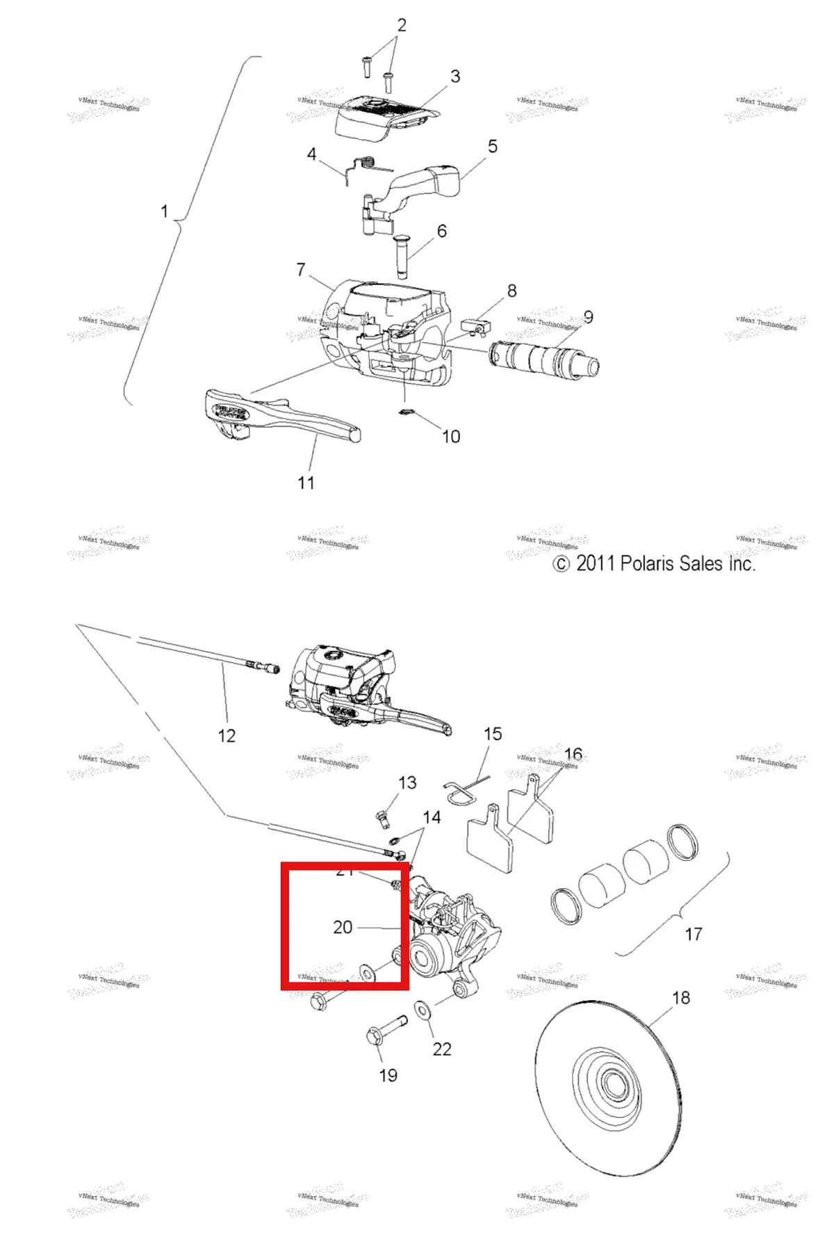 Деталь 2204037 на схеме узла Brakes, Brake System