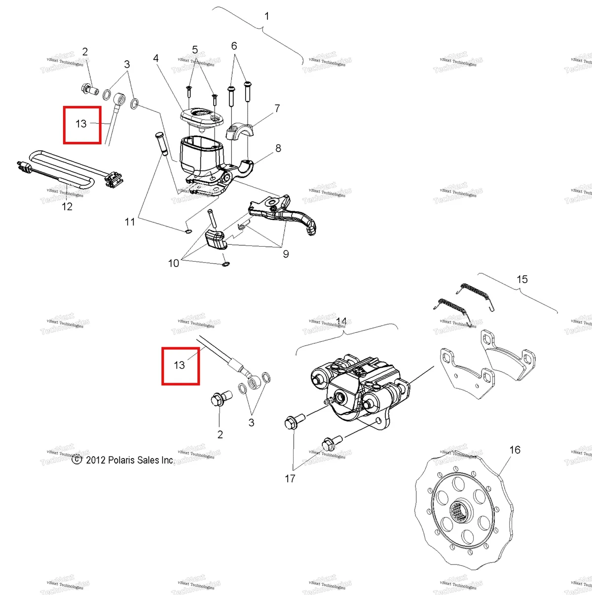 Деталь 2204756 на схеме узла Brakes, Brake System All Options
