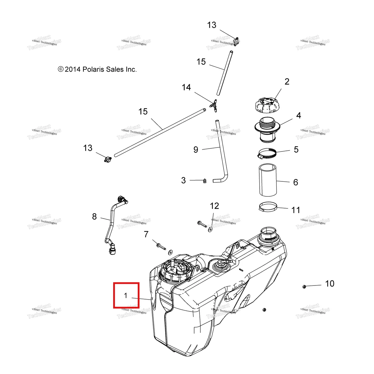 Деталь 2205525 на схеме узла Body, Fuel Tank