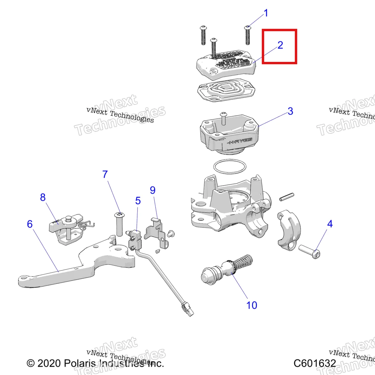 Деталь 2208408 на схеме узла Brakes, Master Cylinder Asm S27tfb6r