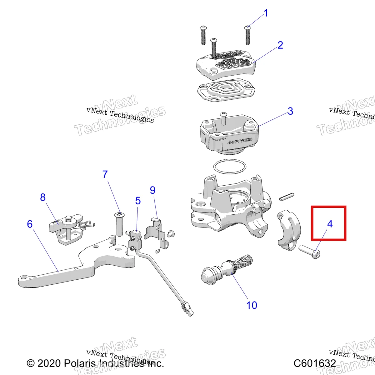 Деталь 2208411 на схеме узла Brakes, Master Cylinder Asm S27tfb6r