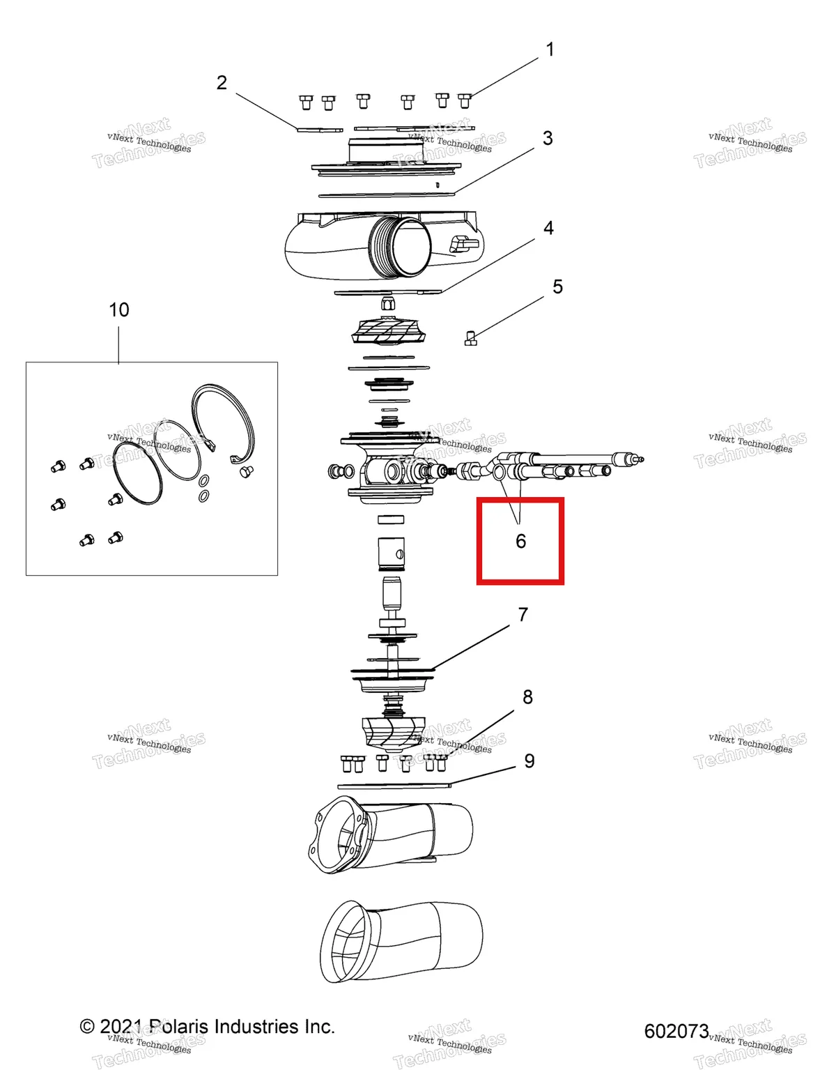 Деталь 2209228 на схеме узла Engine, Turbo Assembly
