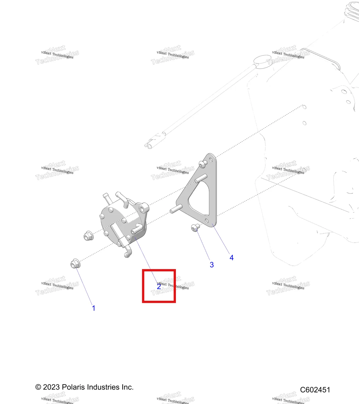 Деталь 2209285 на схеме узла Fuel System, Fuel Pump Mounting