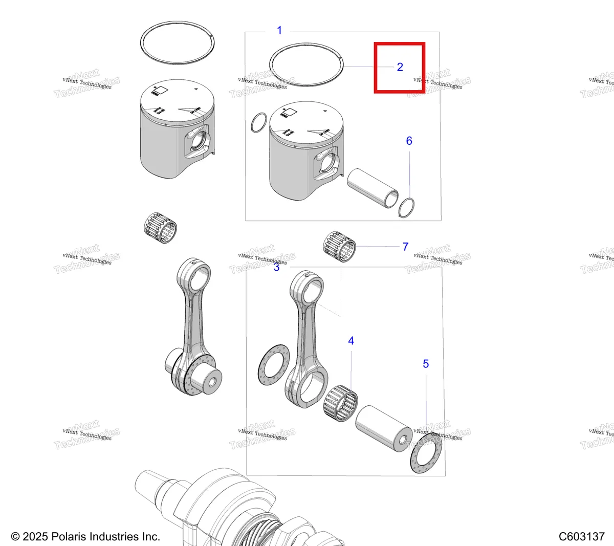 Деталь 2209829 на схеме узла Engine, Pistons S27tfh9b