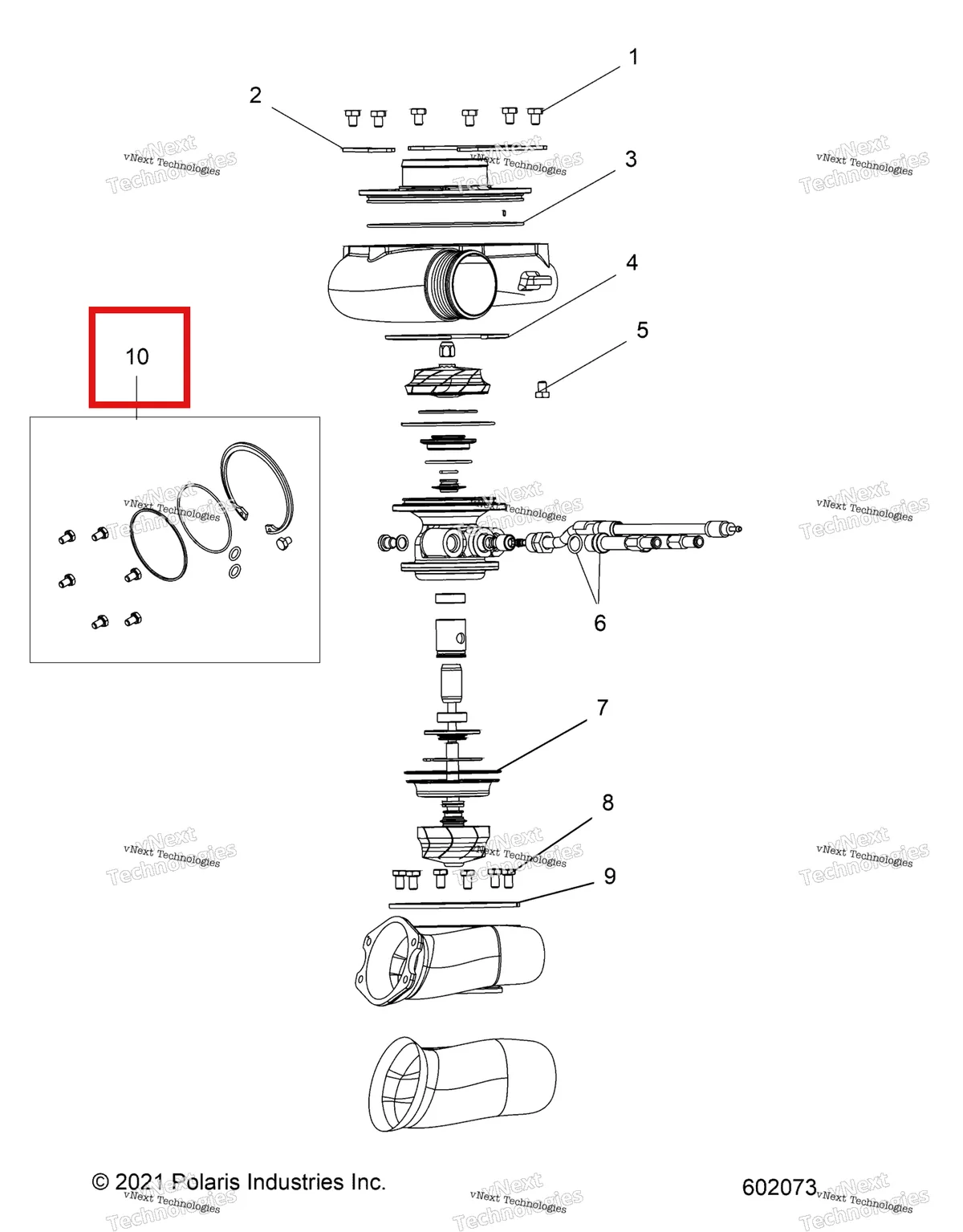 Деталь 2212114 на схеме узла Engine, Turbo Assembly