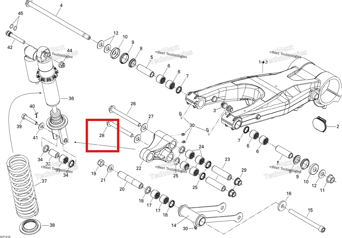Деталь 230020586 на схеме узла 2015 Can-Am DS 450EFI STD Rear Suspension