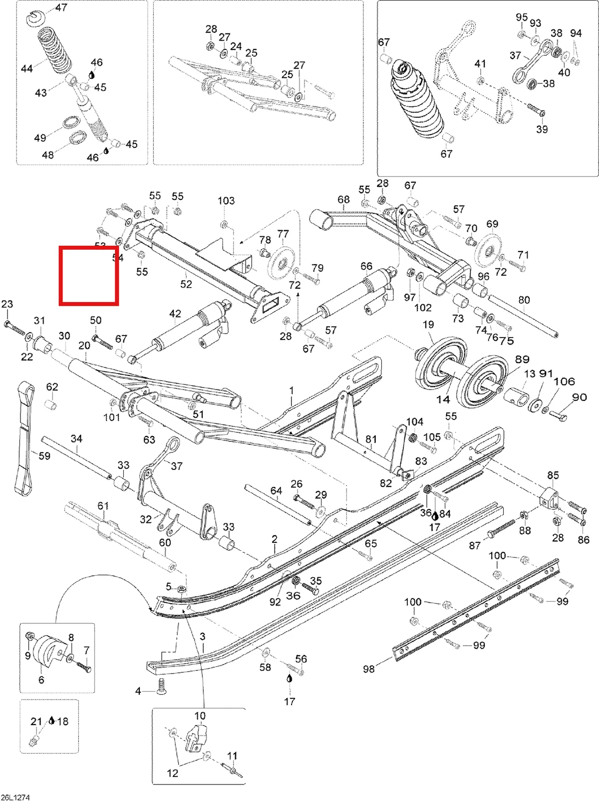 Деталь 230048 (Распределитель) на схеме узла 08- Rear Suspension