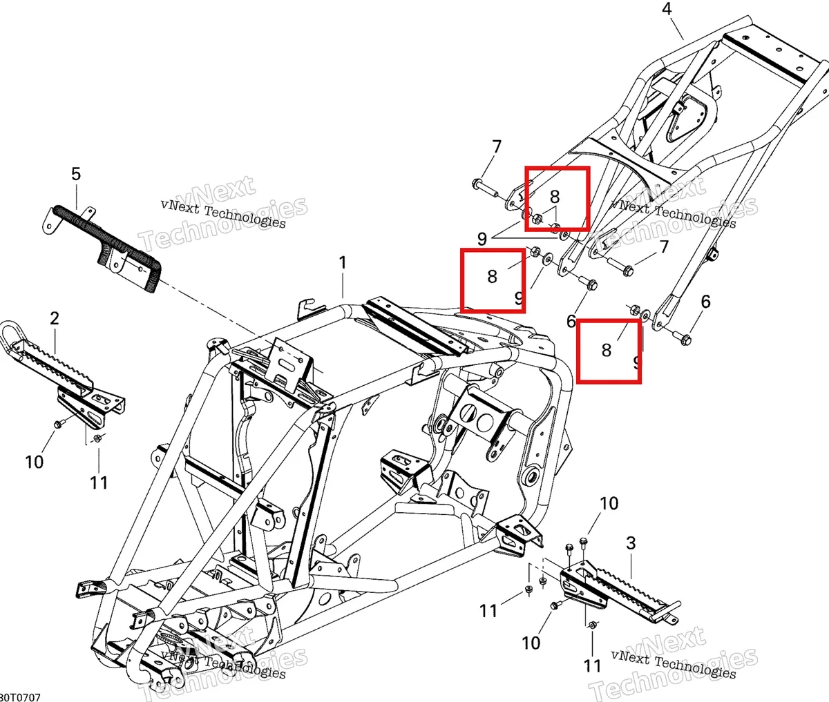 Деталь 232001487 на схеме узла 2007 Can-Am DS 650 X Frame