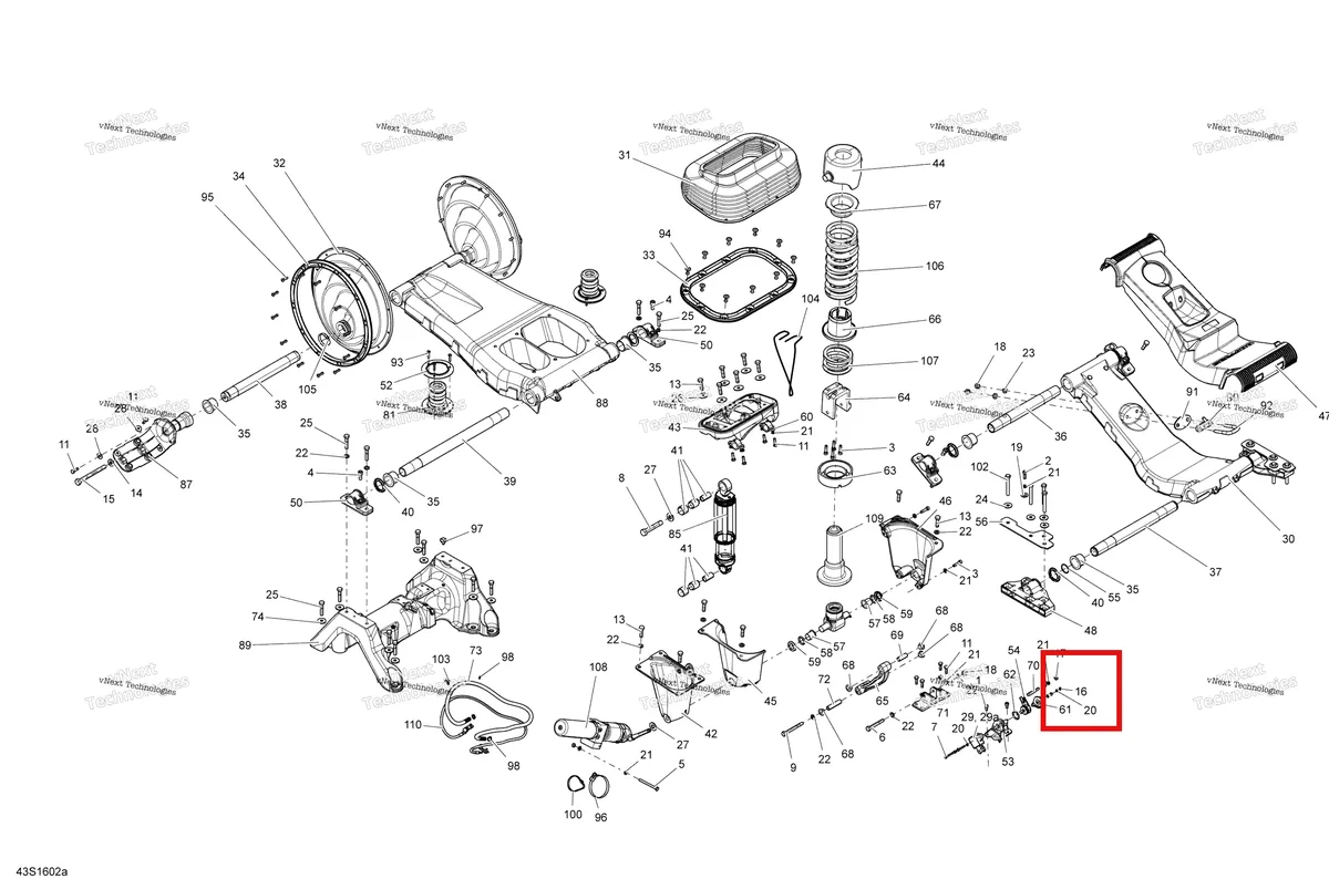 Деталь 232541200 на схеме узла 2016 Sea-Doo GTX Suspension - Gtx Ltd