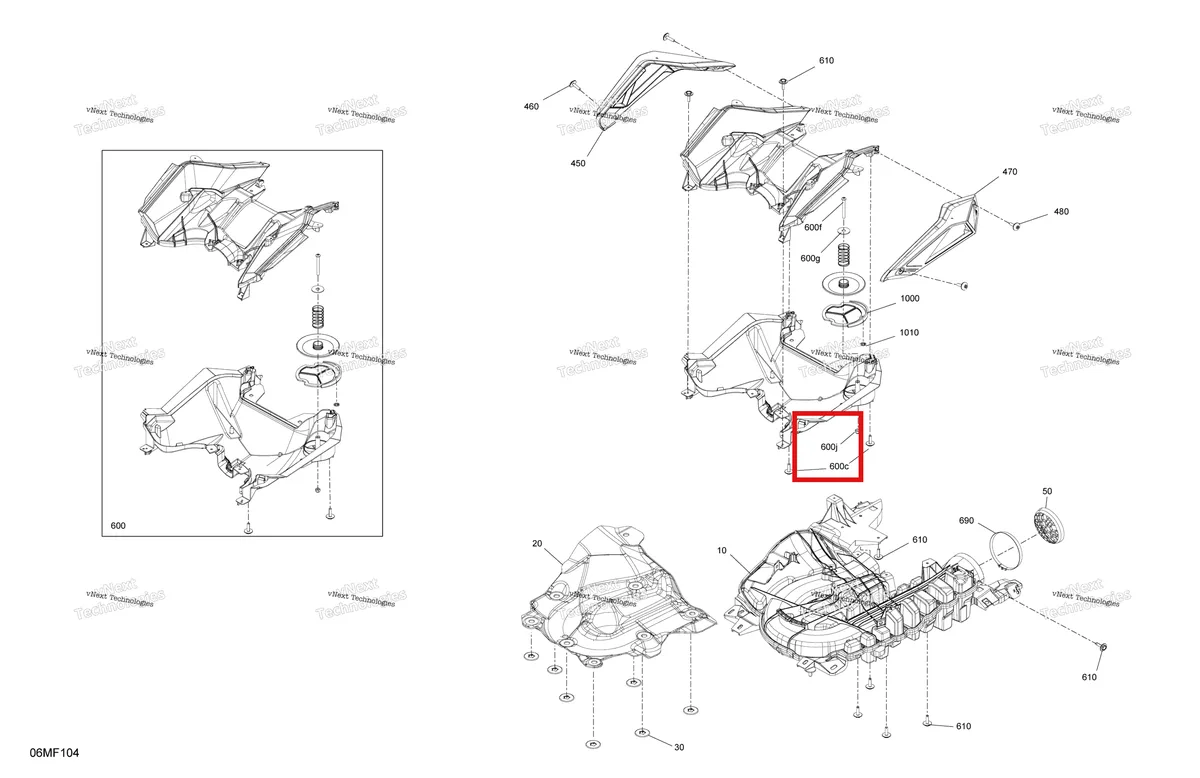 Деталь 232541414 (Деталь Nut M4) на схеме узла 2026 Ski-Doo SKANDIC - SE - 600R E -TEC - AUTB - Catalyst Gray - 24X154X1.5CST Track Engine - Air Intake