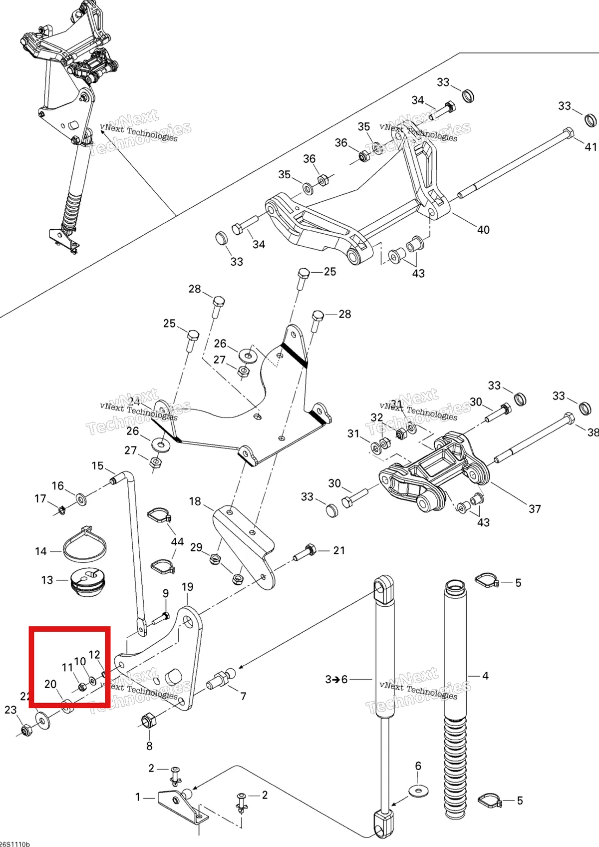 Деталь 232541600 на схеме узла 2011 Sea-Doo RXP-X 255 & RS Front Cover 2