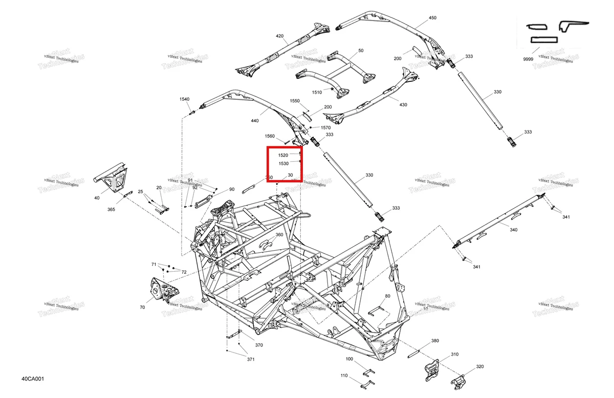 Деталь 233121466 на схеме узла 2021 Can-Am Maverick Turbo RR - XRS - CE Frame - System