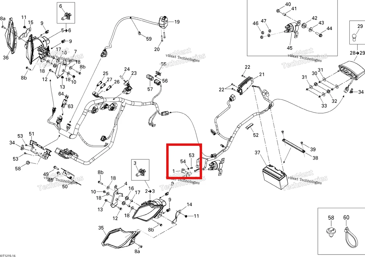 Деталь 234051430 на схеме узла 2015 Can-Am DS 450EFI STD Electrical System