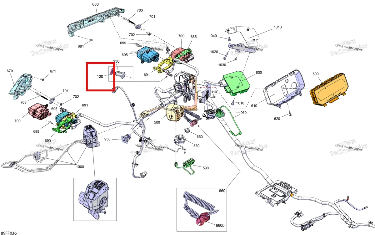 Деталь 234081100 (Шайба Плоская М8) на схеме узла 2026 Can-Am OUTLANDER - 4X4 - XMR - 1000R - 4LTA - Granite Grey Electric - Front Section