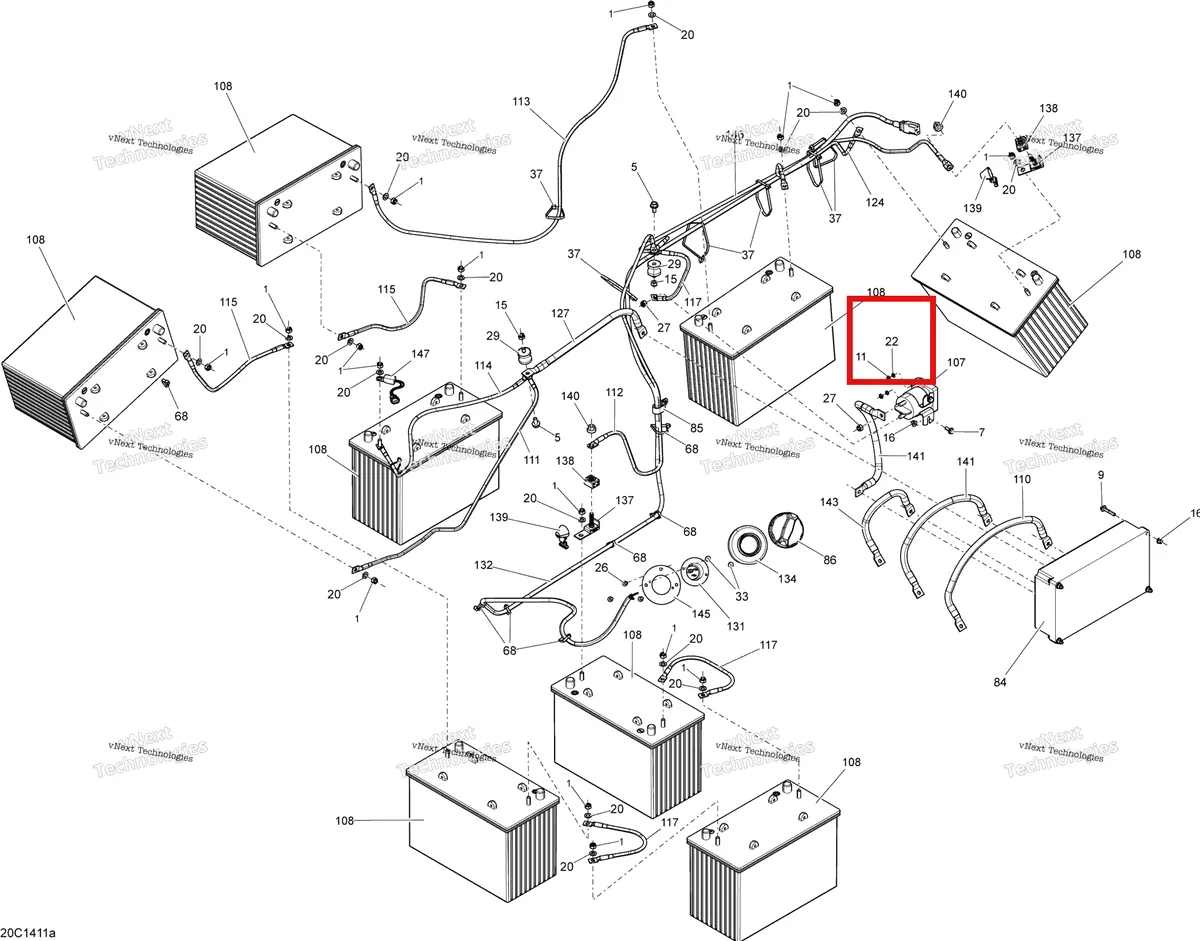 Деталь 234151601 на схеме узла Electrical System Batteries
