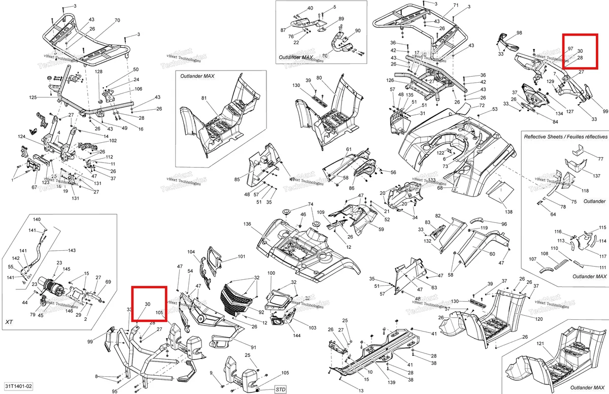 Деталь 235482584 на схеме узла 2014 Can-Am OUTLANDER 400 EFI, STD, XT Body And Accessories