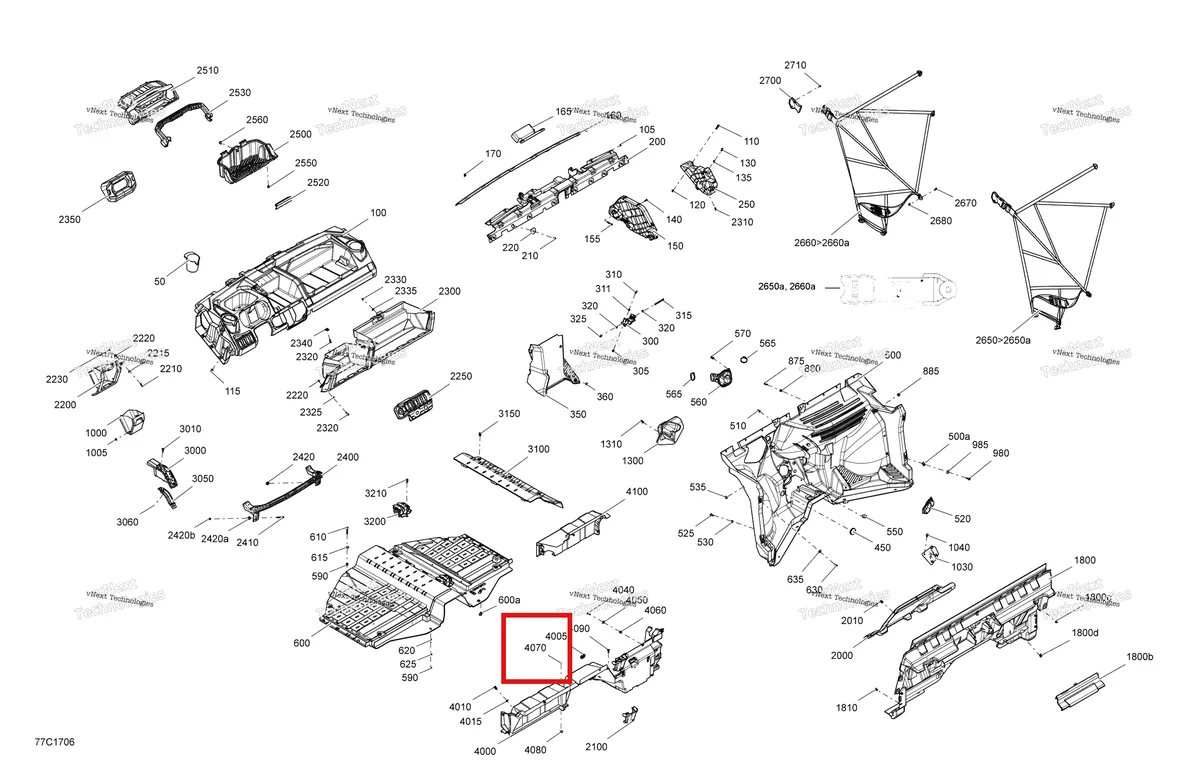 Деталь 235567084 на схеме узла 2017 Can-Am TRAXTER HD5 Cab Interior