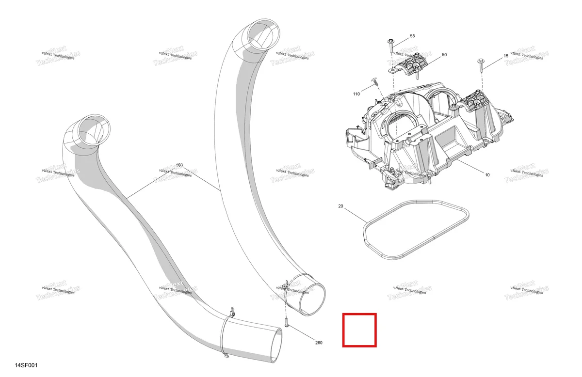 Схема применяемости: Flexible шланг Sea-Doo RXT 300 (2018) (237000067)