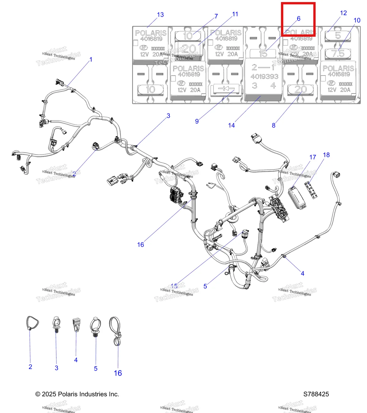 Деталь 2410280 на схеме узла Electrical, Main Wire Harness R27cca5ac8