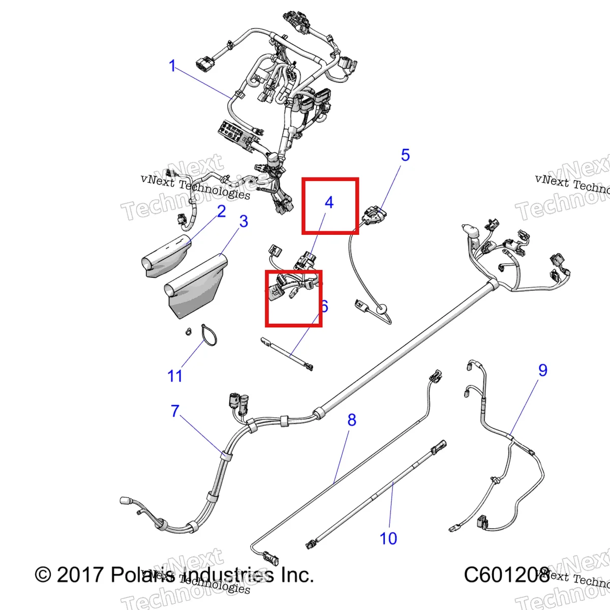 Деталь 2413623 на схеме узла Electrical, Wire Harness