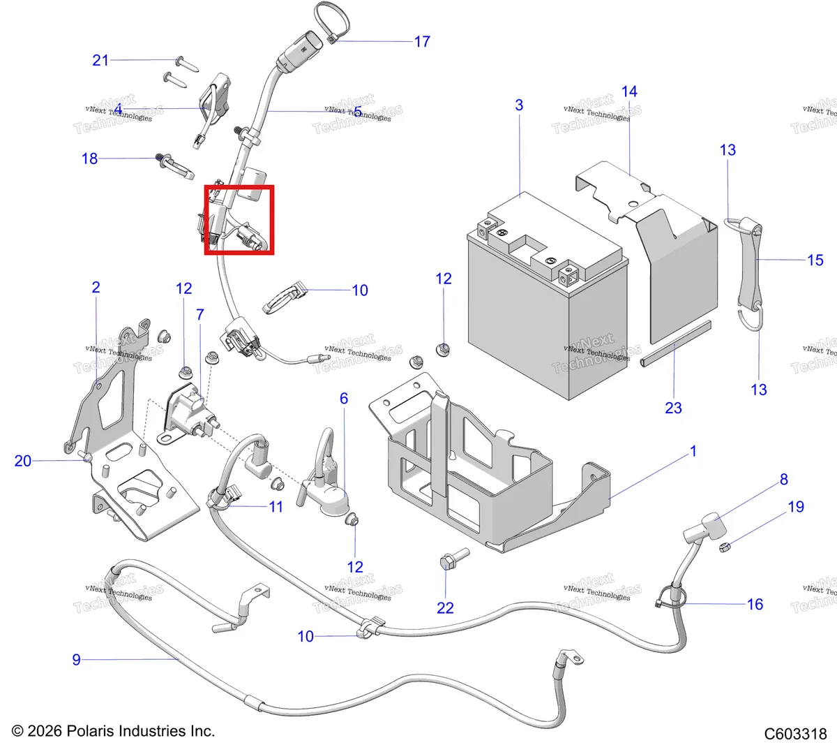 Деталь 2416106 на схеме узла Electrical, Electric Start And Battery S27tfb6r