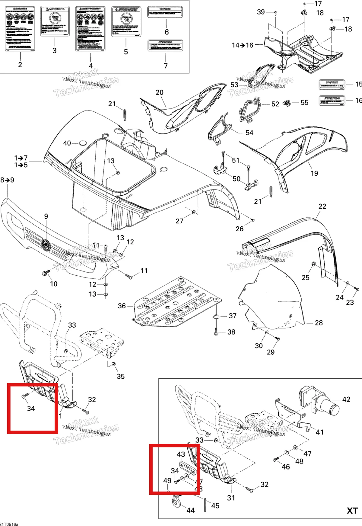 Деталь 250000042 на схеме узла Body And Accessories 1