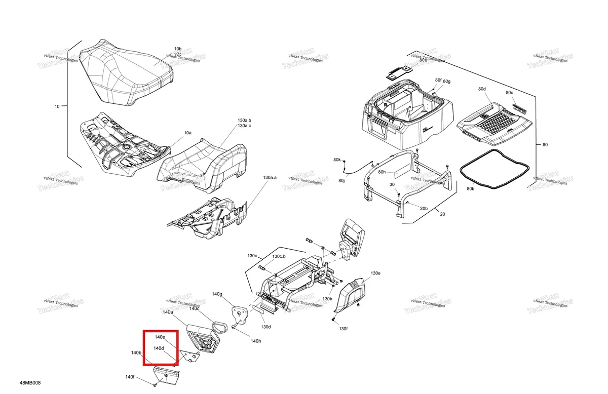 Деталь 250000074 (Деталь Screw M8x55) на схеме узла Body - Seat