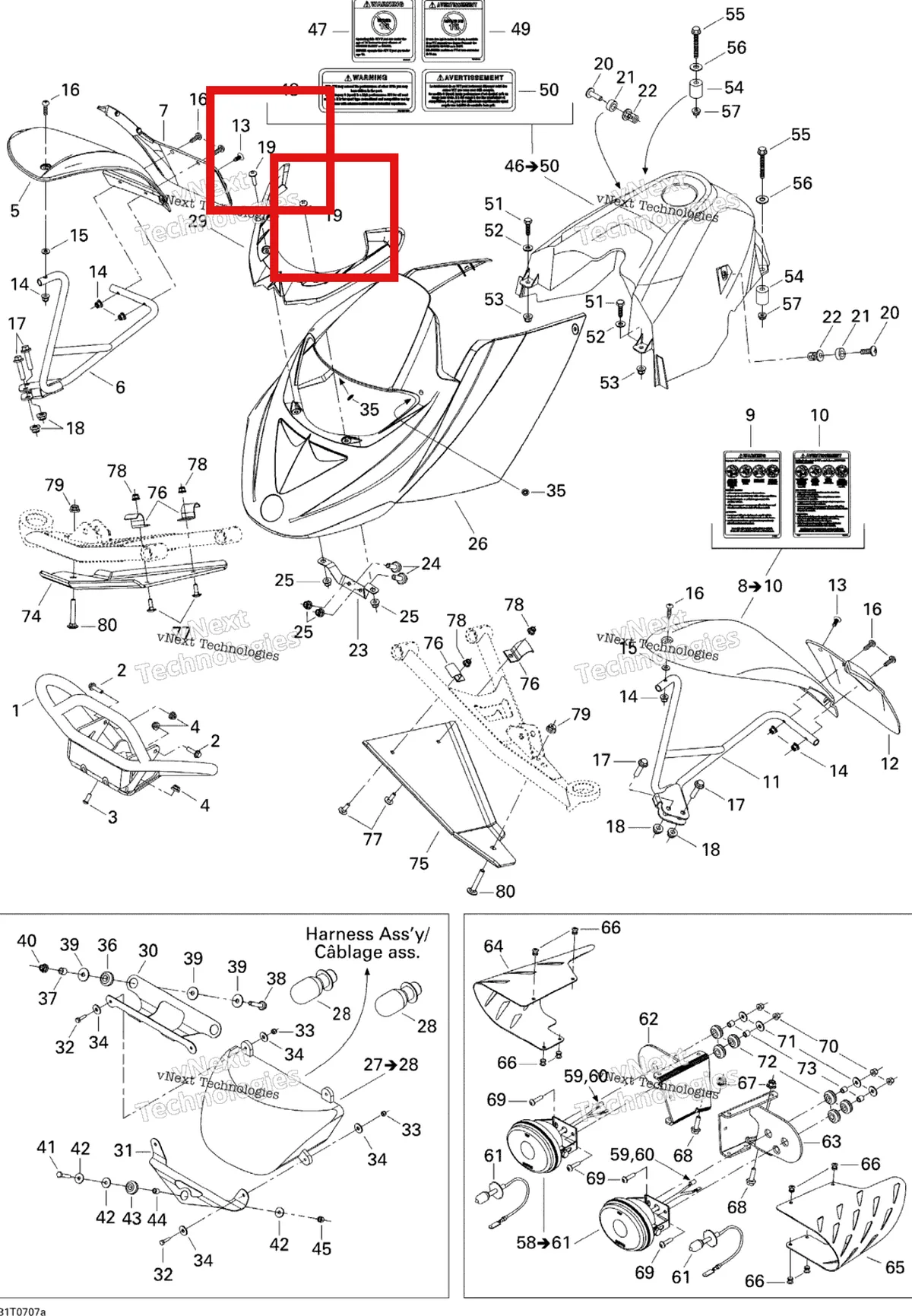 Деталь 250000147 на схеме узла 2007 Can-Am DS 650 X Body And Accessories