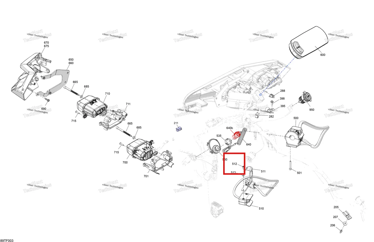 Деталь 250000153 на схеме узла 2026 Can-Am RENEGADE - 4X4 - XMR - 1000R EFI - 5UTA - Hyper Silver Electric - Front Section