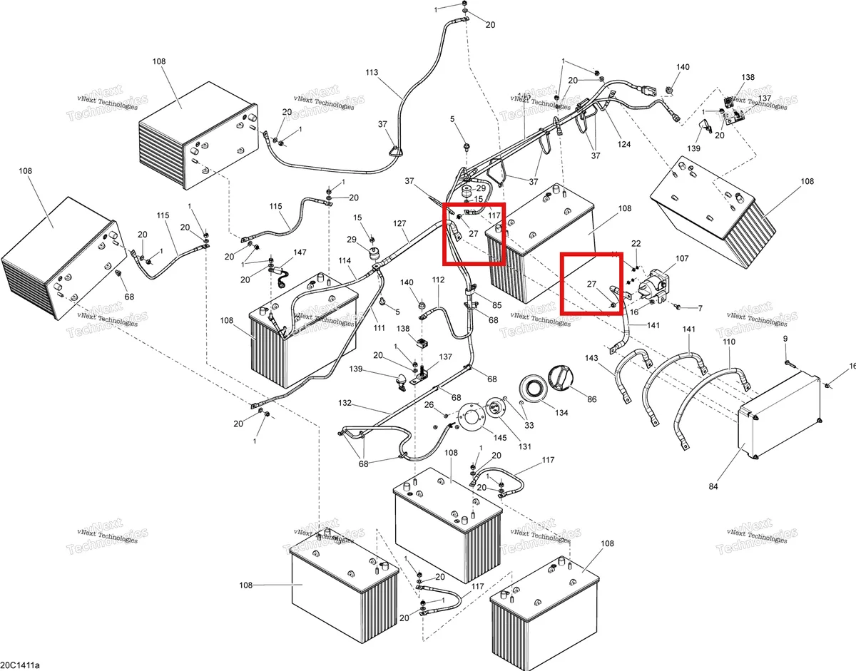 Деталь 250000629 на схеме узла Electrical System Batteries