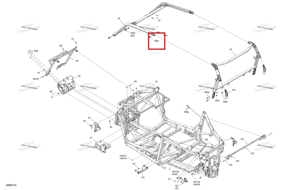 Деталь 250000855 на схеме узла 2026 Can-Am Commander - 1000R EFI - DPS - 6PTC - Compass Green - 60