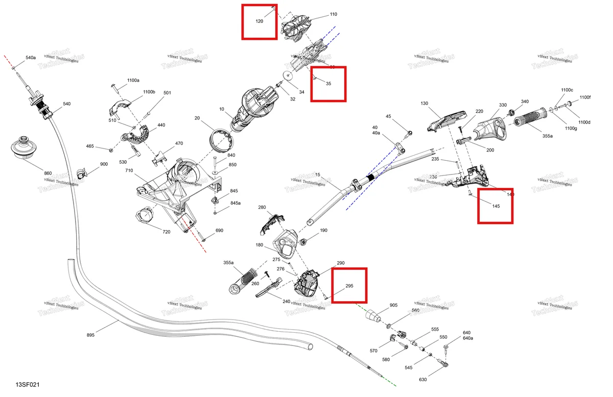 Деталь 250000922 на схеме узла 2026 Sea-Doo GTR - 300 - X - 24TB - Eclipse Black - Audio Mechanic - Steering