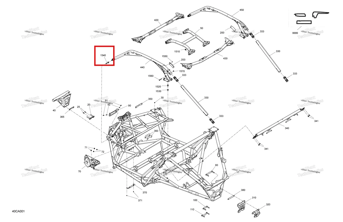Деталь 250000987 на схеме узла 2021 Can-Am Maverick Turbo RR - XRS - CE Frame - System