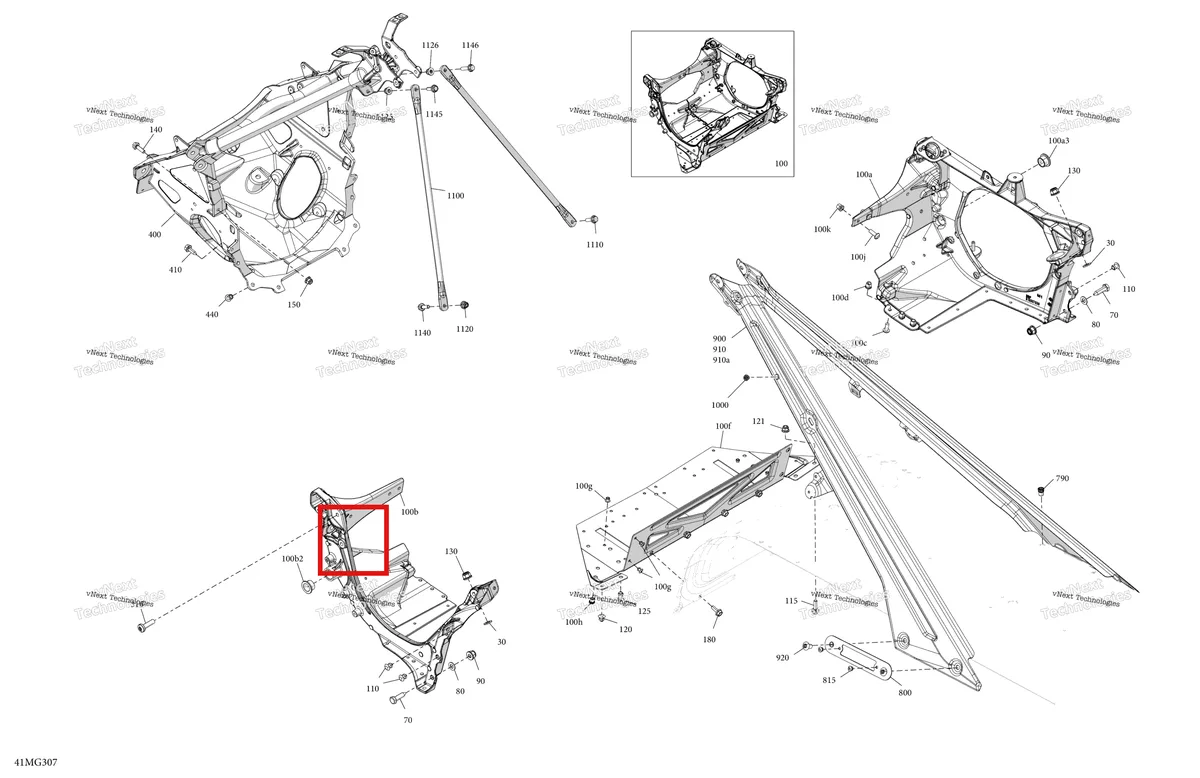 Деталь 250001051 на схеме узла 2027 Ski-Doo BACKCOUNTRY - SPORT - 600 EFI - UBVA - Neo Yellow - 16X146X2.0P Track Frame - System - Front Section