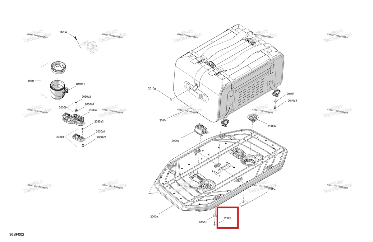 Деталь 250001066 на схеме узла 2026 Sea-Doo EXPLORER - PRO - 170 - 17TA - Iceland Grey - Audio Miscellaneous - Utilities