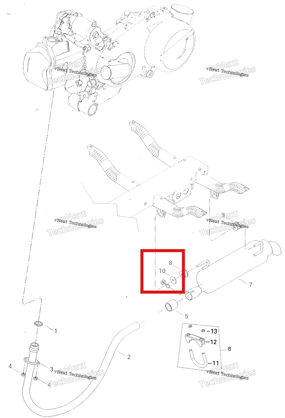 Деталь 250200030 на схеме узла 2007 Can-Am Rally 175 Exhaust System