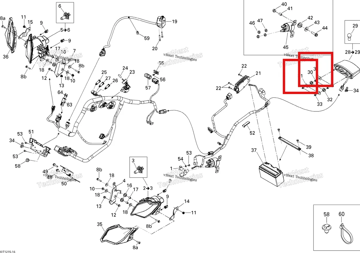 Деталь 250200099 на схеме узла 2015 Can-Am DS 450EFI STD Electrical System