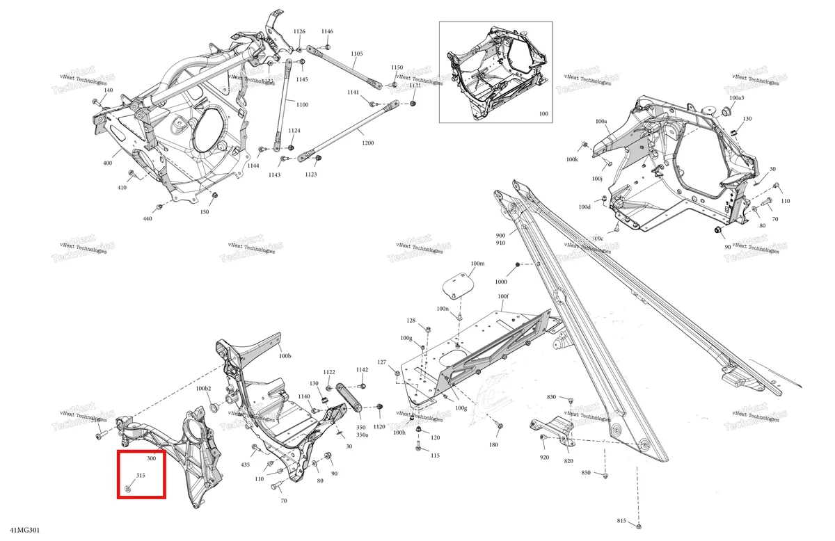 Деталь 250200157 (Шайба М8) на схеме узла 2027 Ski-Doo EXPEDITION - LE - 900 ACE TURBO - ACVB - Deep Black - 24X154X1.5CST Track Frame - System - Front Section