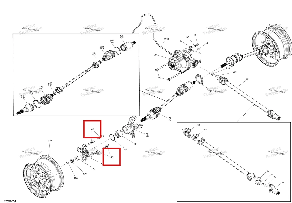Деталь 250300060 на схеме узла 2020 Can-Am Commander 1000R EFI Front Drive - Common Parts