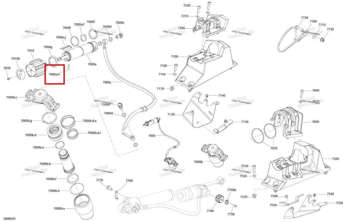 Деталь 250400014 на схеме узла 2022 Ski-Doo MXZ 850 E-TEC - X Suspension - Qas - Quick Adjustment